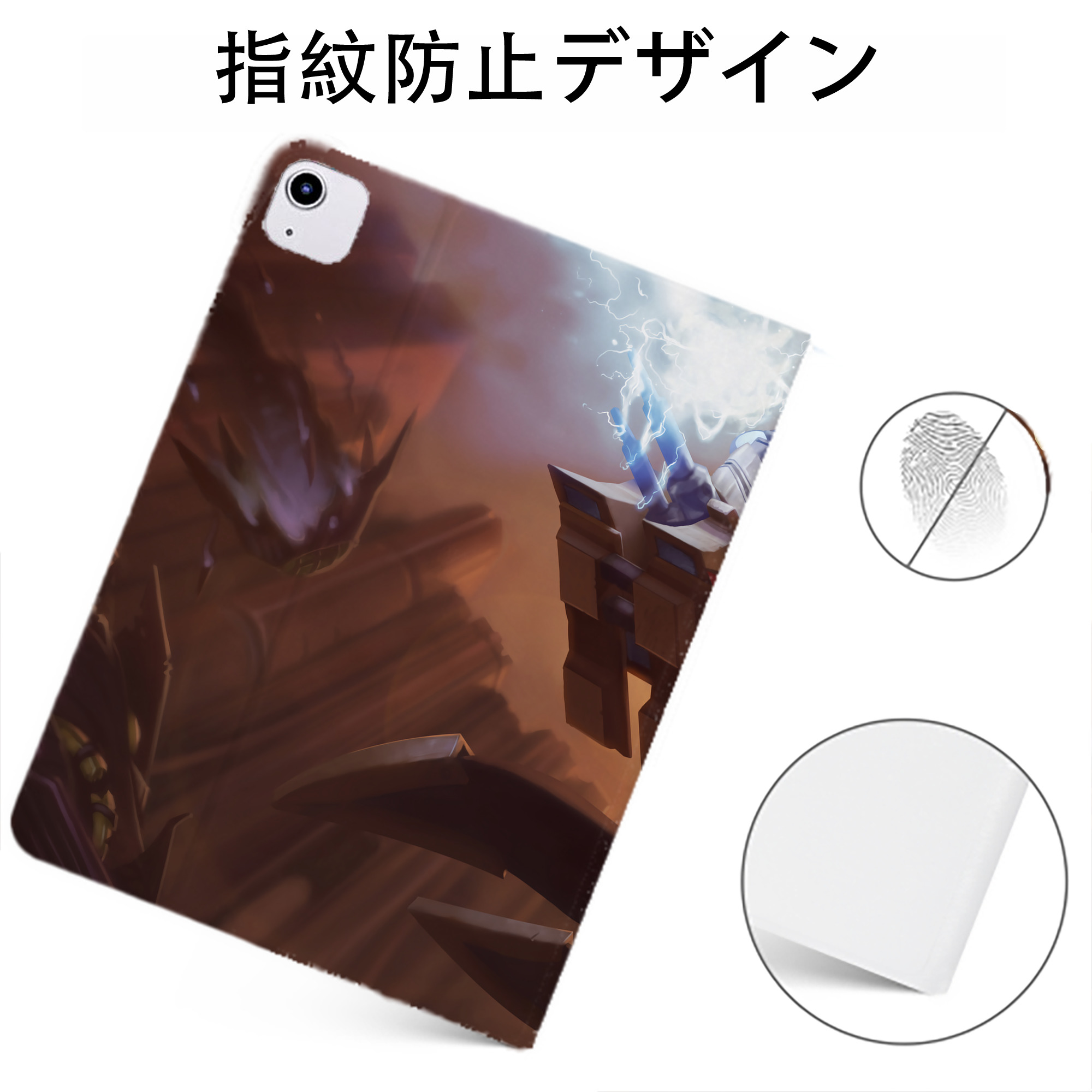 （画像用） リーグ・オブ・レジェンド League of Legends LOL IPadケース ペンホルダー付き ブックスタイルデザイン